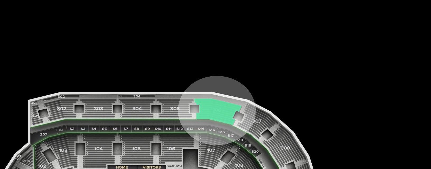 Seat view from Upper Center