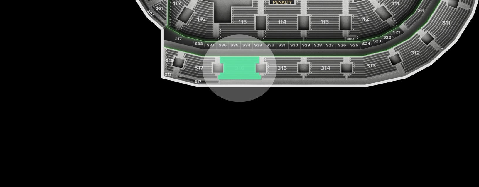 Seat view from Upper Center