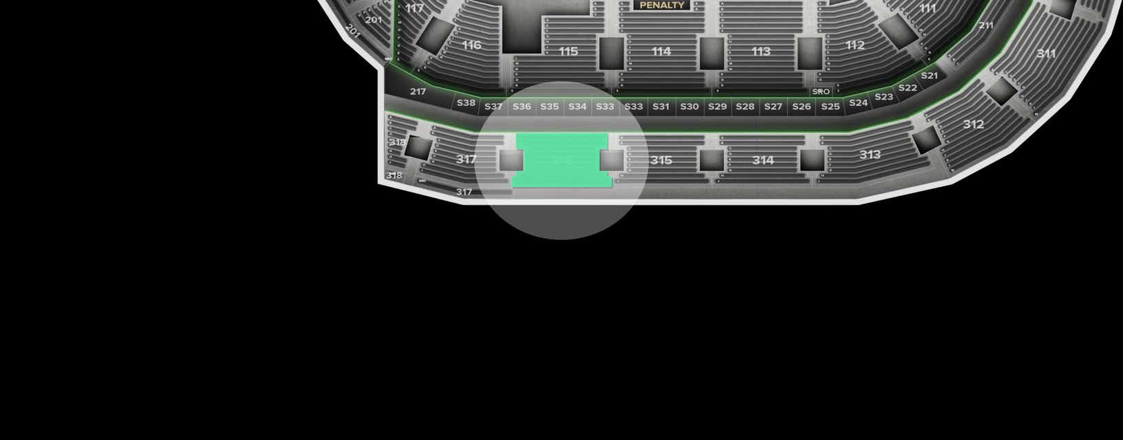 Seat view from Upper Center