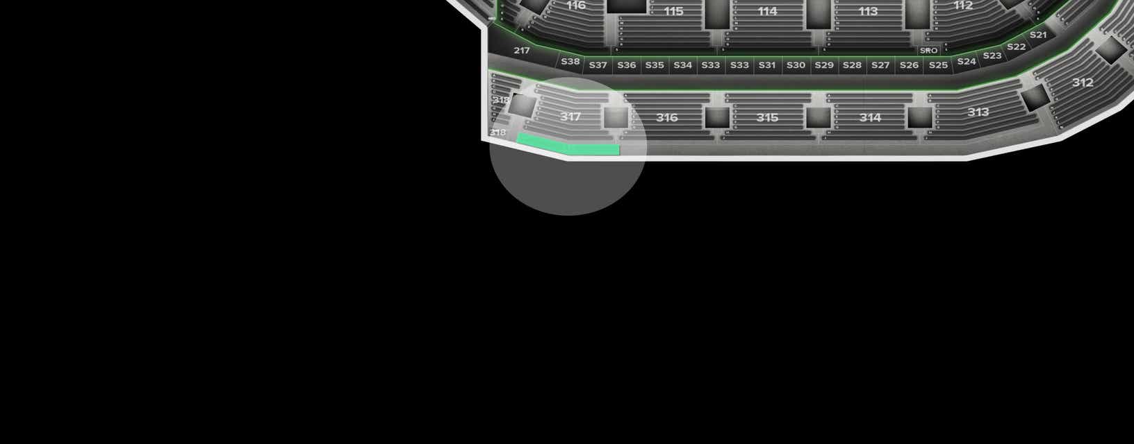 Seat view from Upper Center