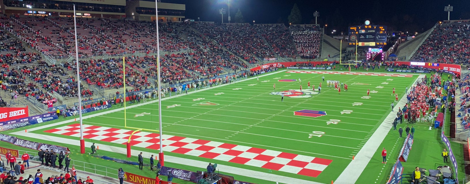 Seat view from End Zone