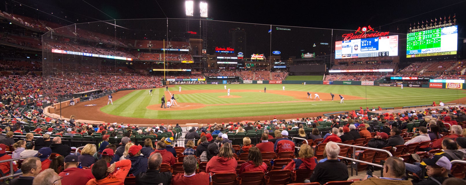 Seat view from Home Field Box