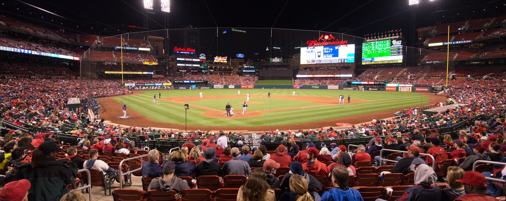 Seat view from Home Field Box