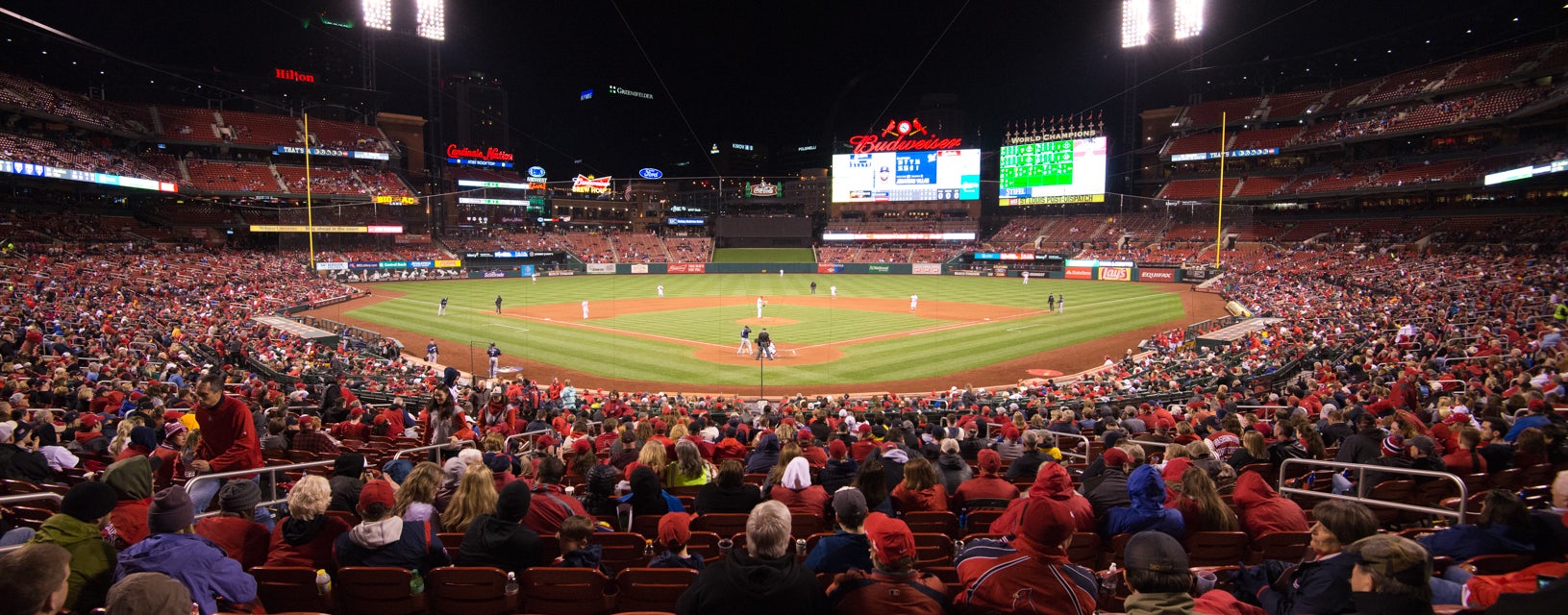 Seat view from Home Field Box