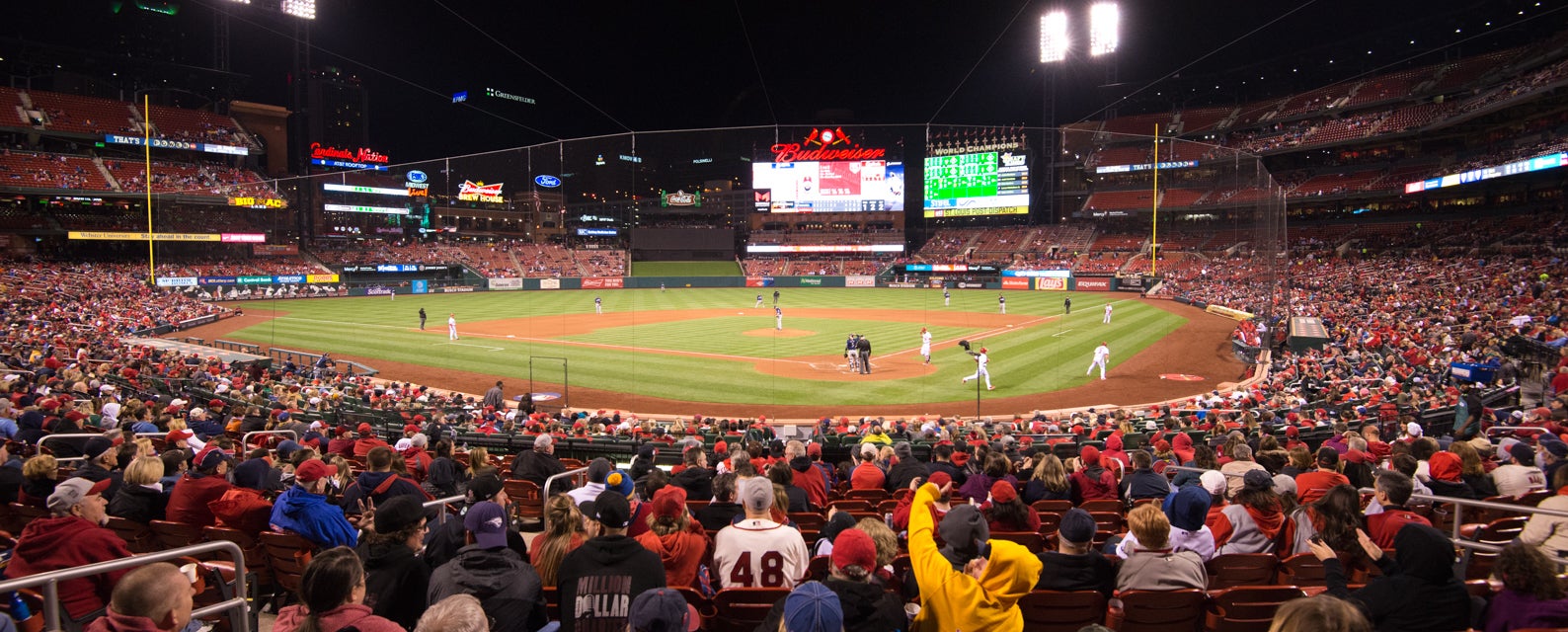 Seat view from Home Field Box