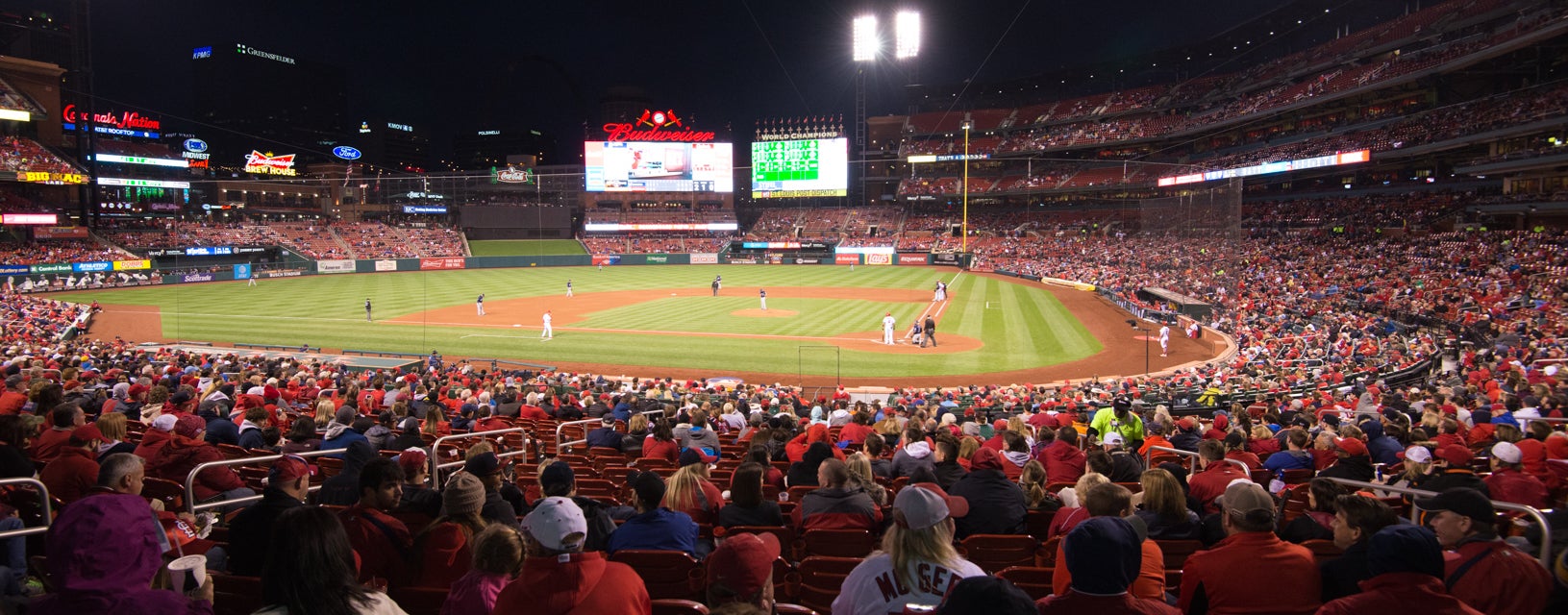 Seat view from Home Field Box