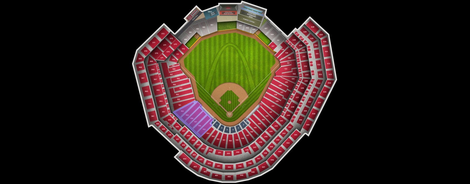 Seat view from Third Base Box