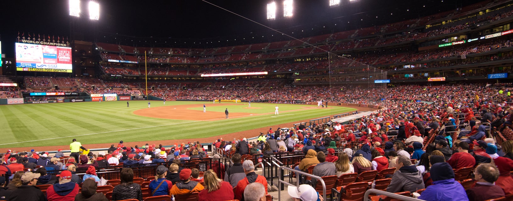 Seat view from Lower Left Field Box