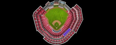 Seat view from Infield Redbird Club