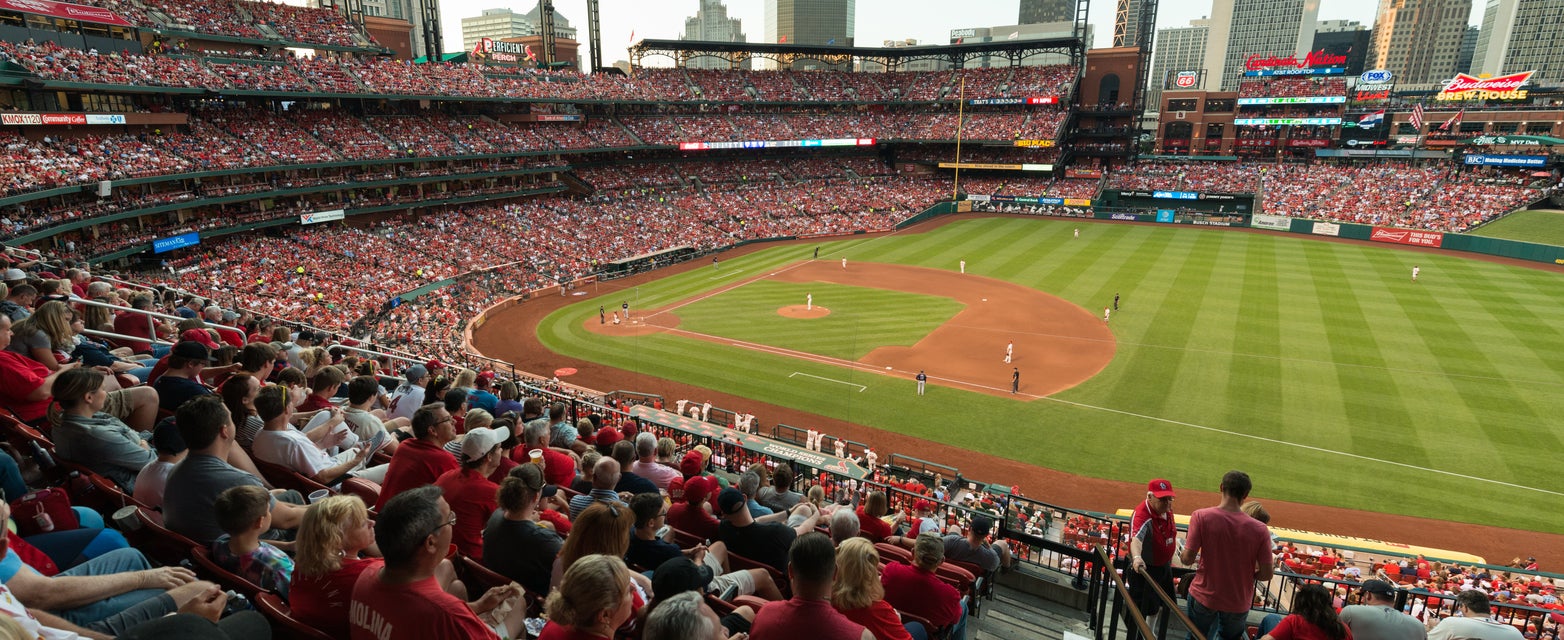 Seat view from Infield Redbird Club