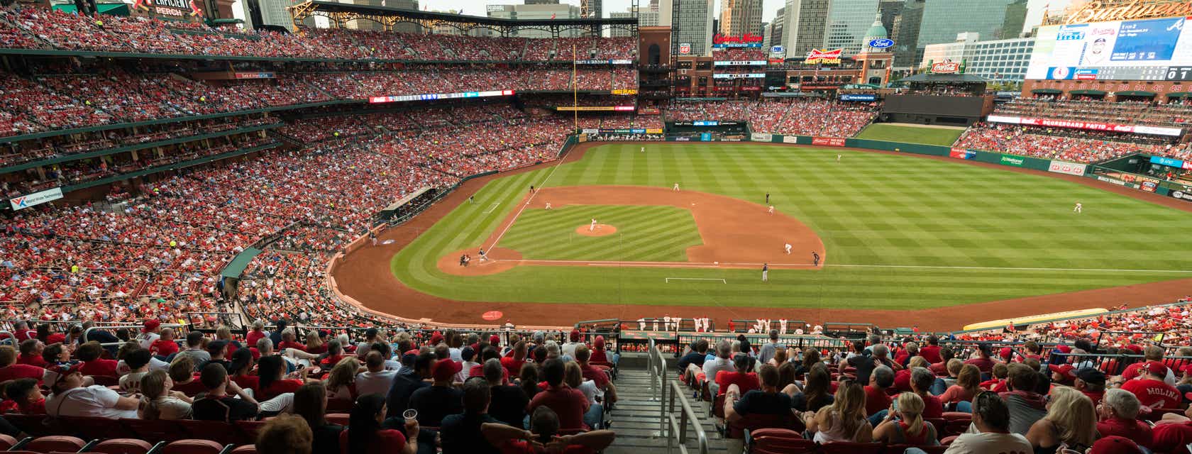 Seat view from Infield Redbird Club
