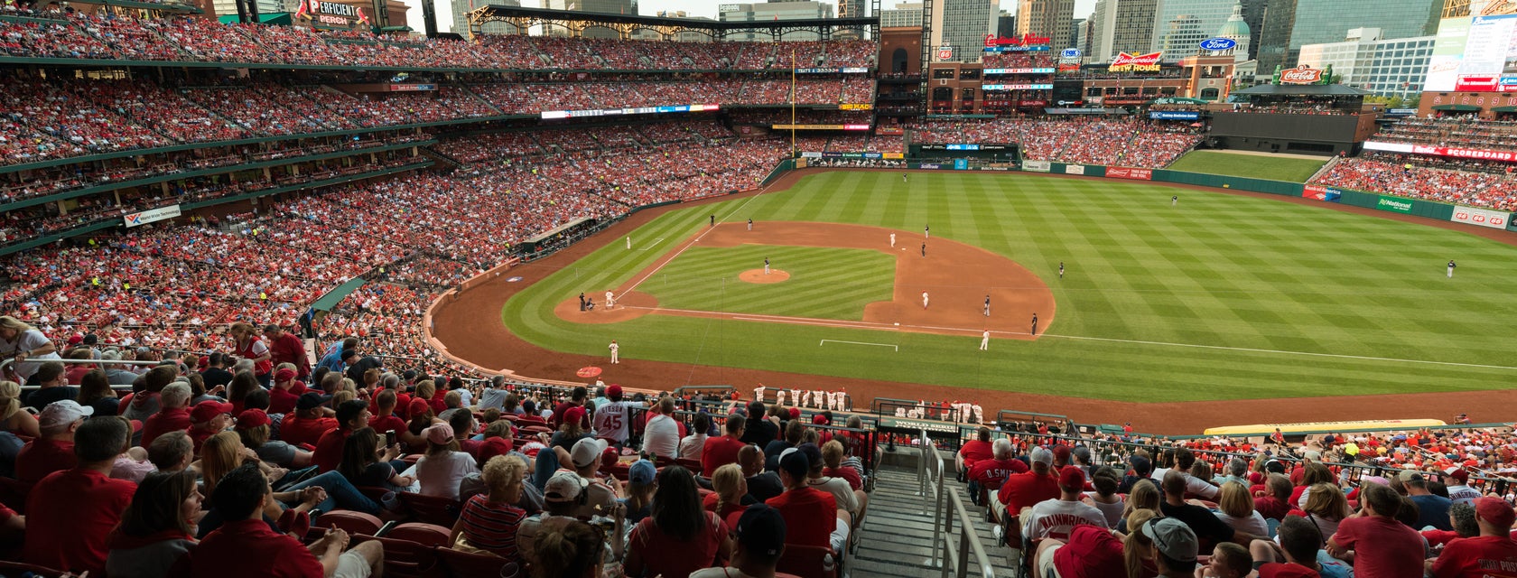 Seat view from Infield Redbird Club