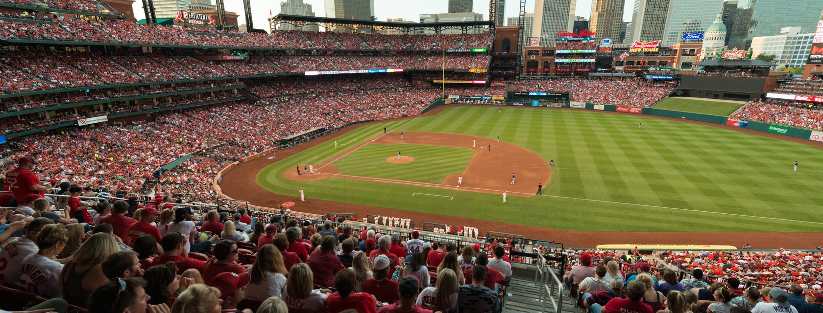 Seat view from Infield Redbird Club