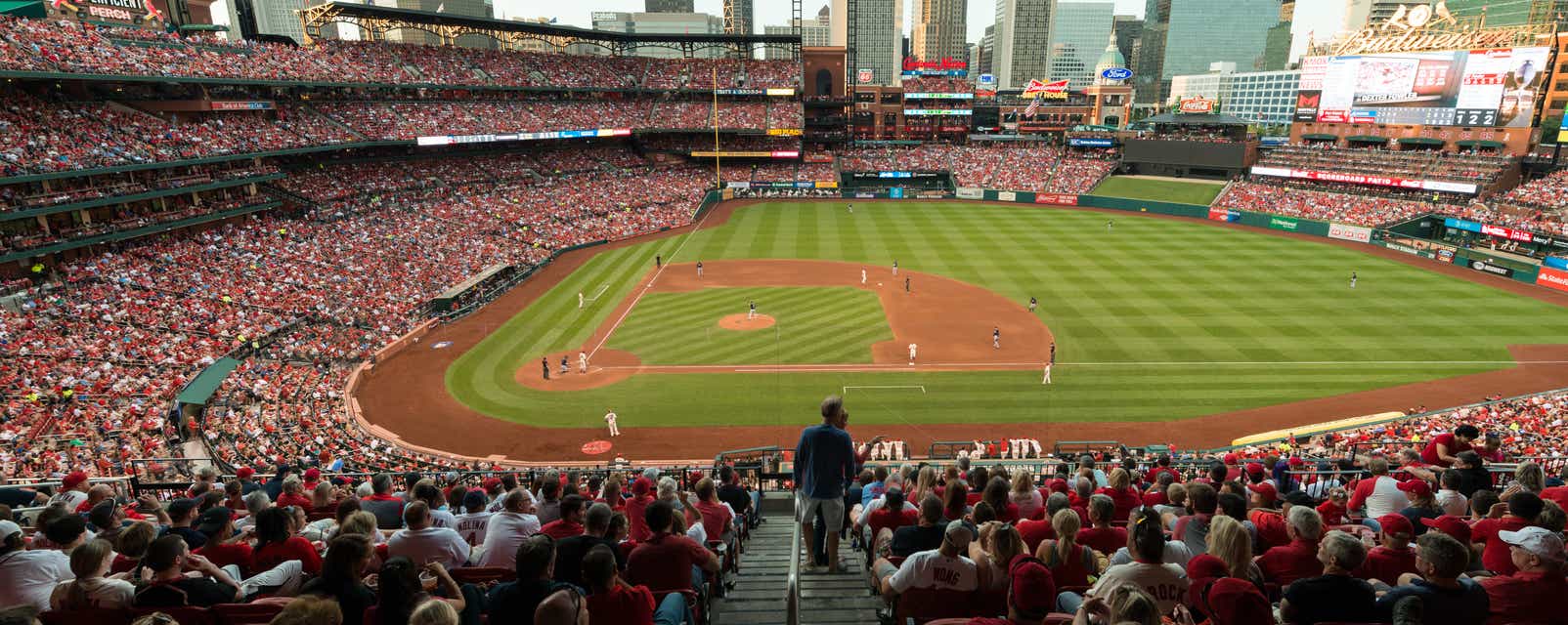 Seat view from Infield Redbird Club