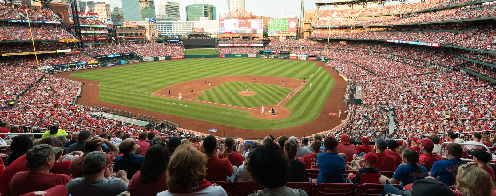 Seat view from Infield Redbird Club