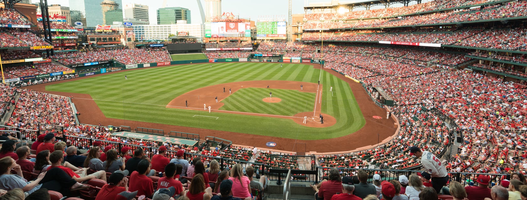 Seat view from Infield Redbird Club