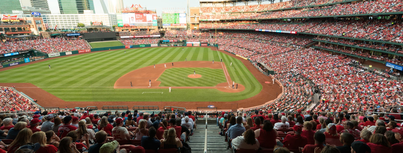 Seat view from Infield Redbird Club