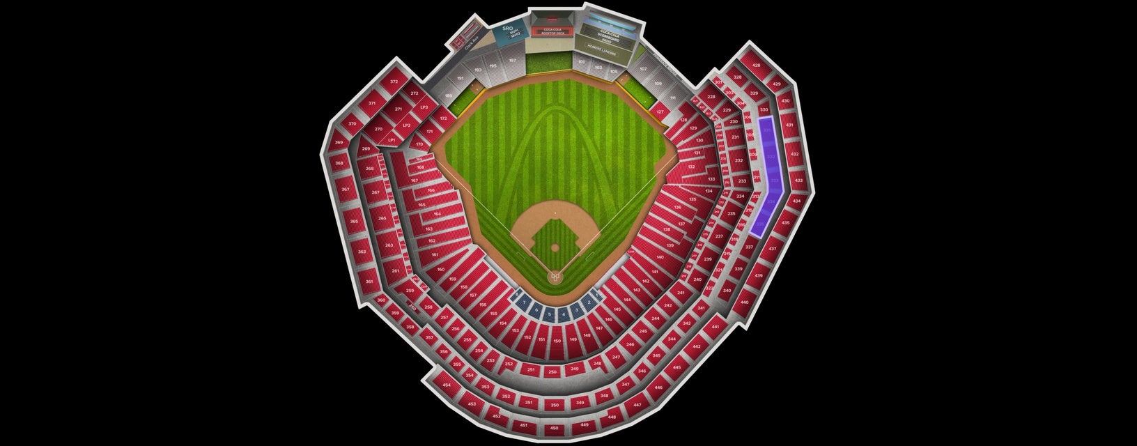 Seat view from Right Field Pavilion