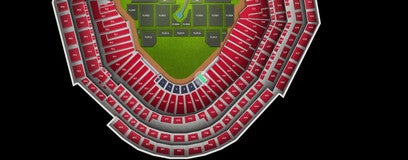 Seat view from Cardinals Club