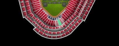 Seat view from Home Field Box