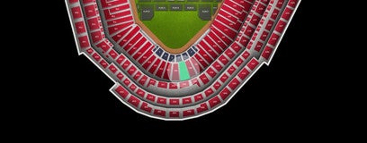 Seat view from Home Field Box