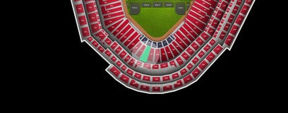 Seat view from Home Field Box