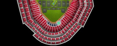 Seat view from Cardinals Club