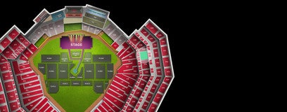 Seat view from Outfield Loge