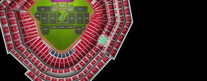 Seat view from Outfield Loge