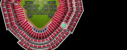 Seat view from Outfield Loge