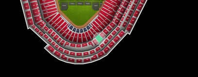 Seat view from Infield Redbird Club