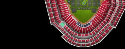 Seat view from National Rental Club