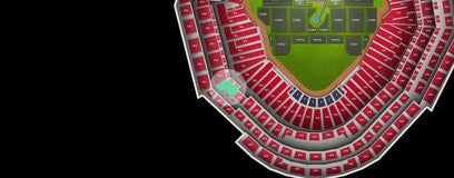 Seat view from National Rental Club