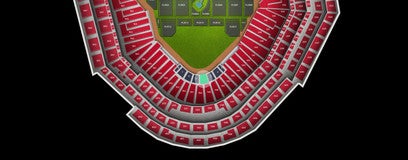 Seat view from Cardinals Club