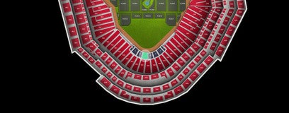 Seat view from Cardinals Club