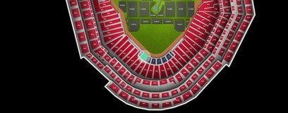 Seat view from Cardinals Club