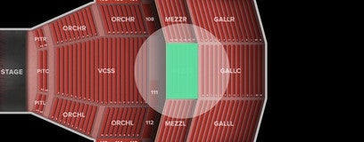 Seat view from Mezzanine