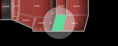 Seat view from Mezzanine