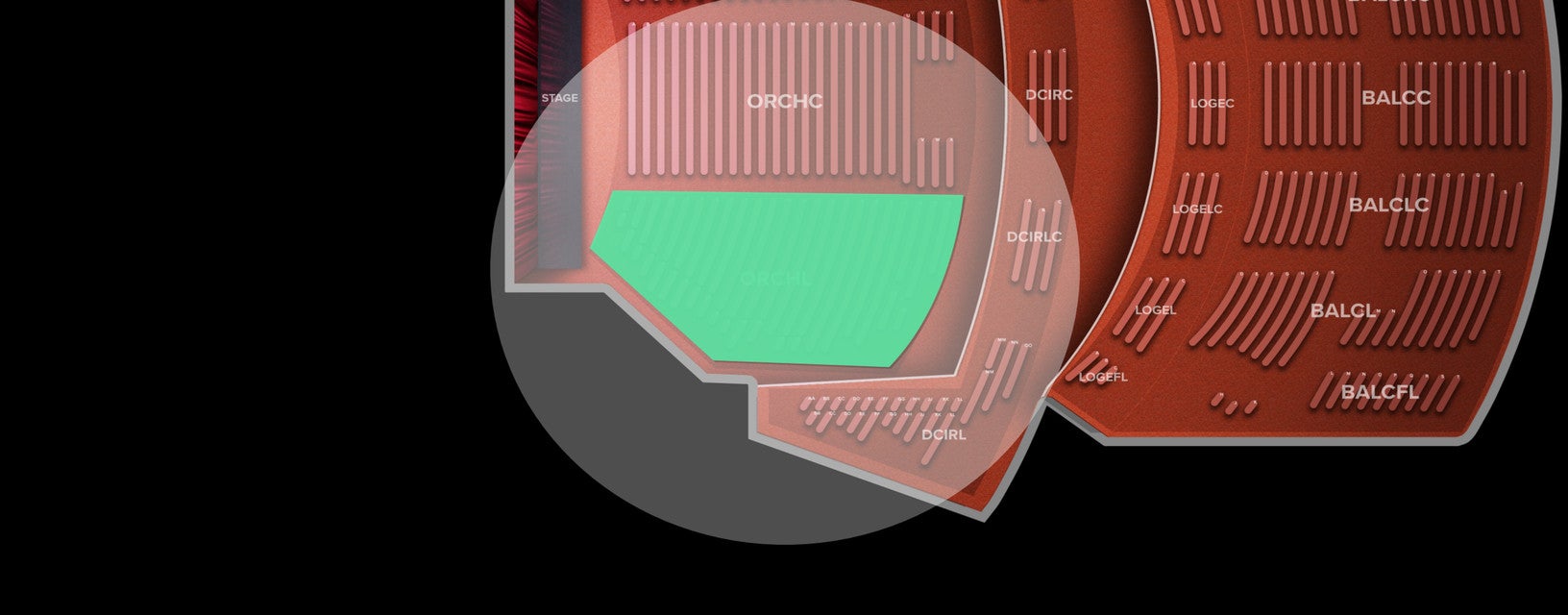 Seat view from Orchestra Left