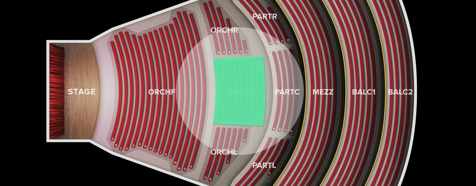 Seat view from Orchestra