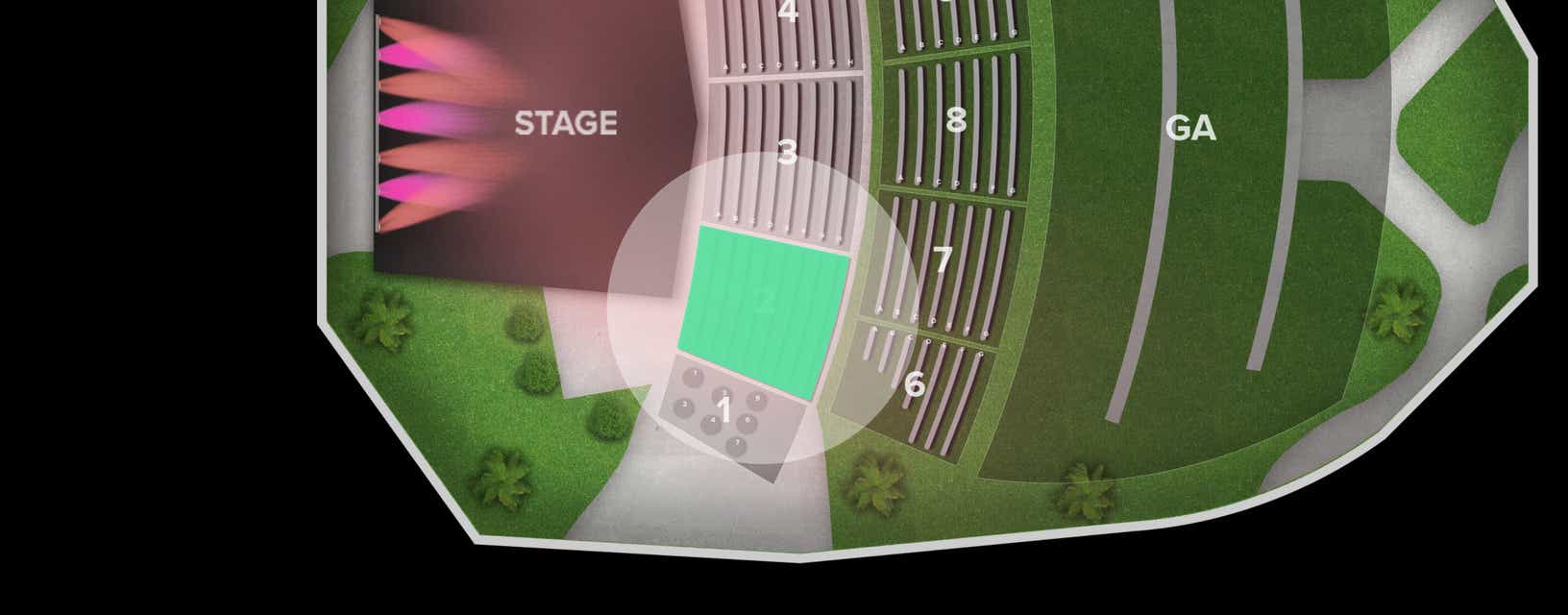 Seat view from 2