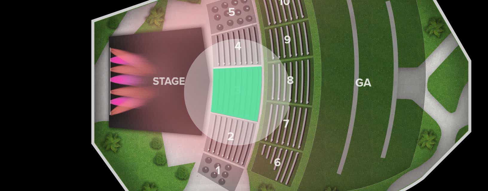 Seat view from 3