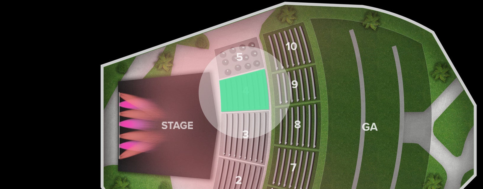 Seat view from 4