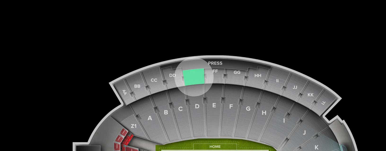 Seat view from Upper Deck Sideline