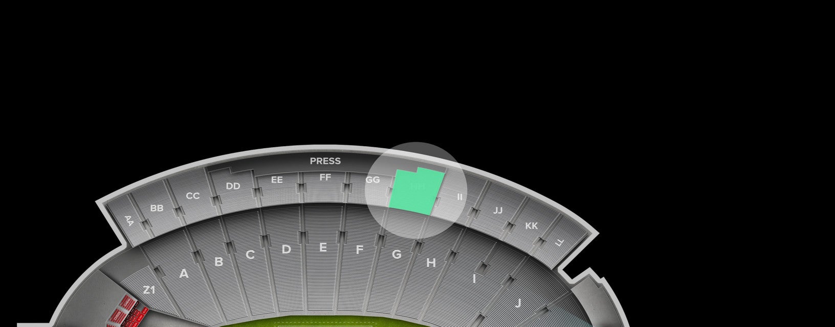 Seat view from Upper Deck Sideline