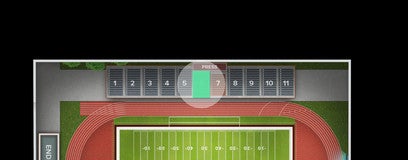 Seat view from Reserved Seating
