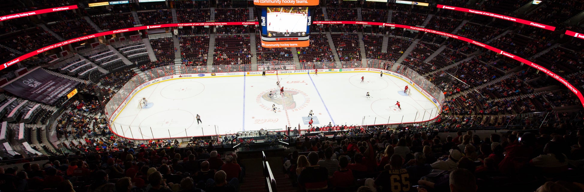 Seat view from Upper Level Centre