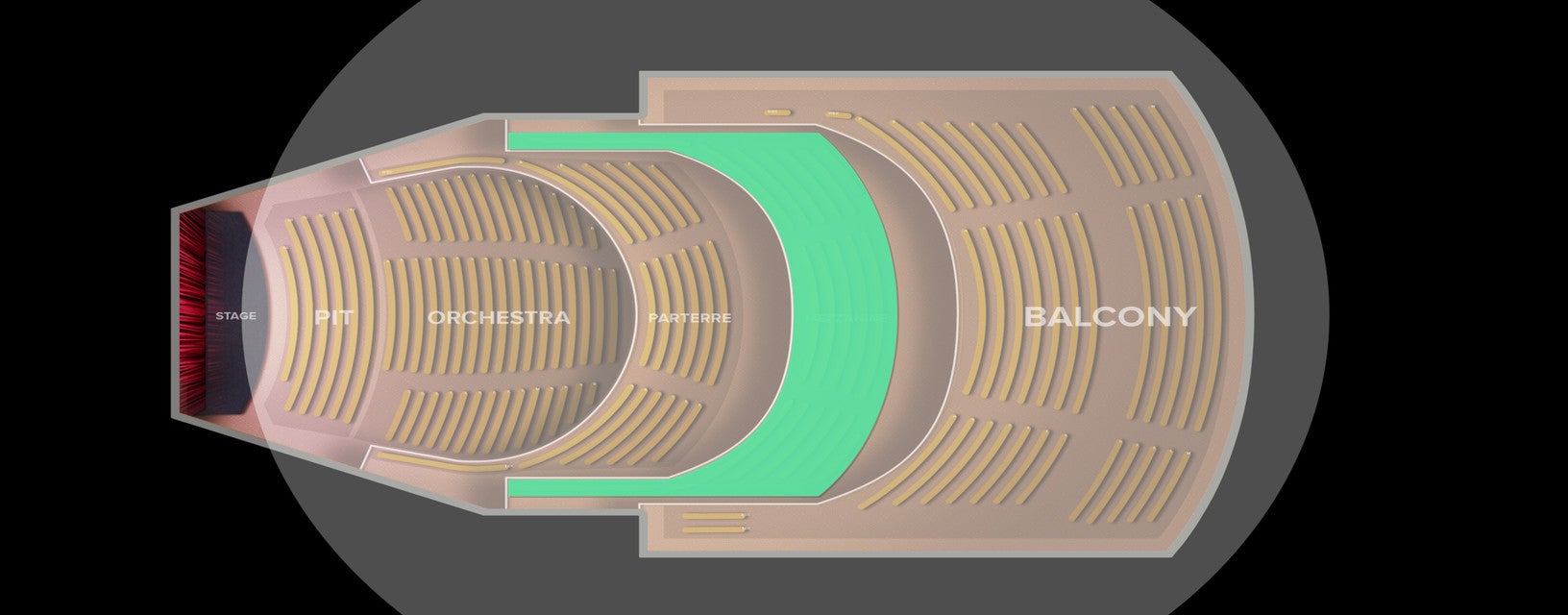 Seat view from Mezzanine