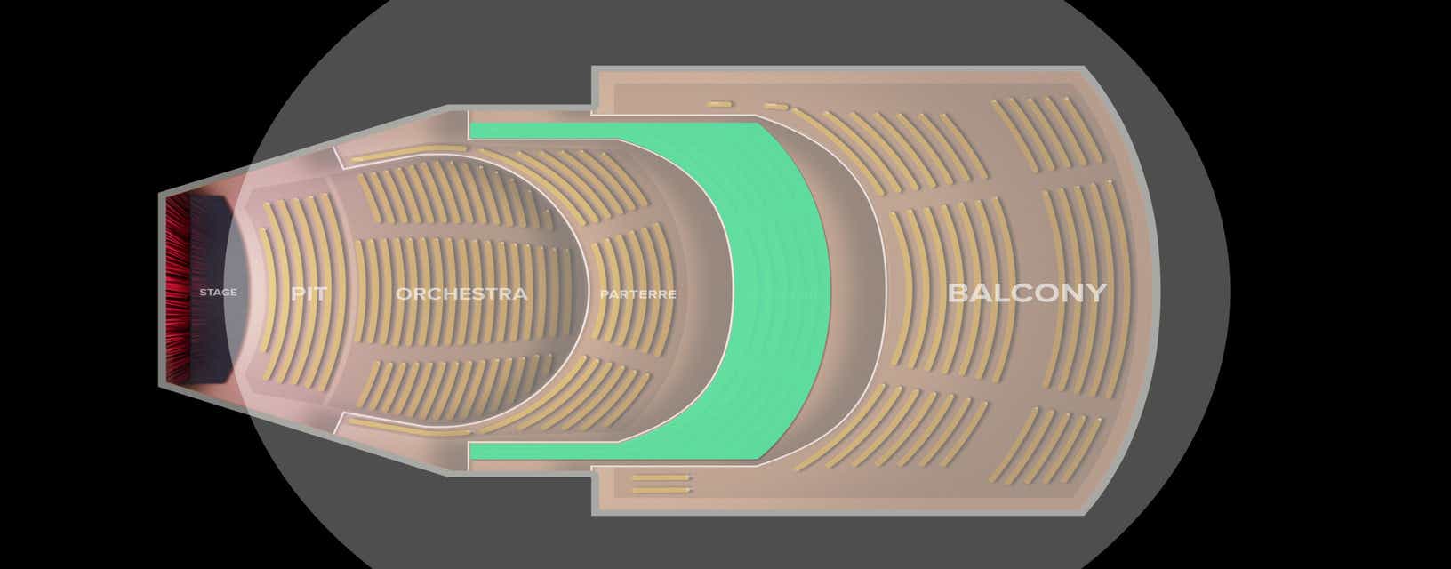 Seat view from Mezzanine
