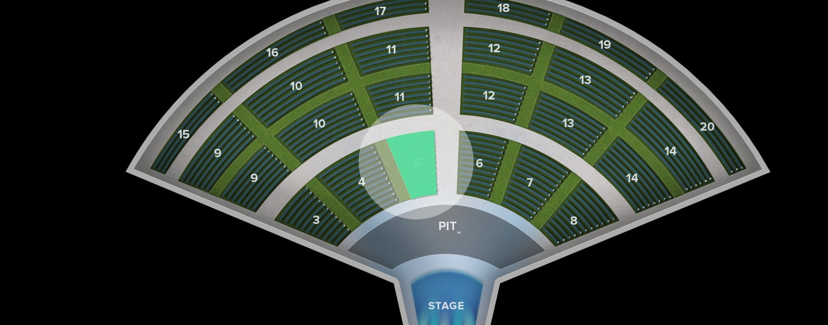 Seat view from Section